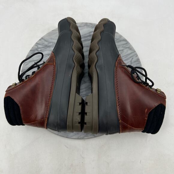 Sperry Mens 8.5 Duck Boots Leather Top-Sider Avenue Lace Up Waterproof Outdoor - Picture 6 of 13